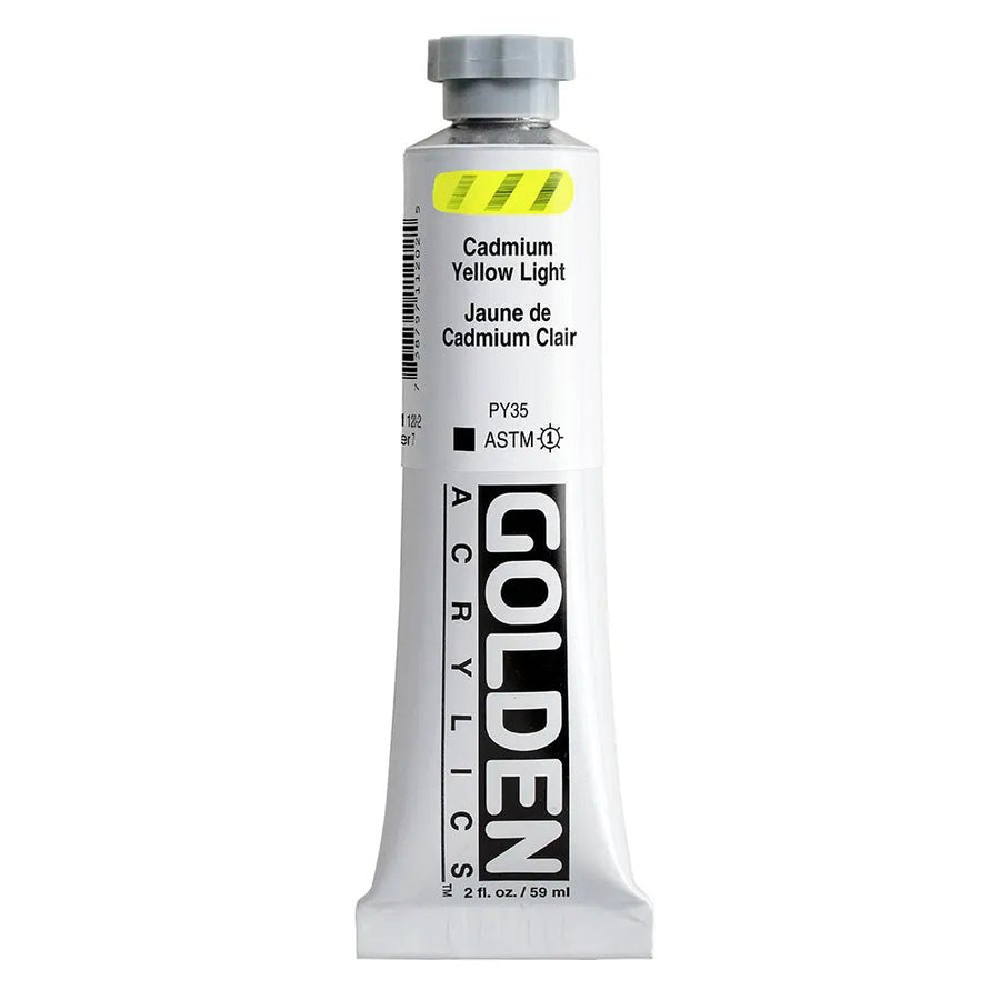 Golden Heavy Body Acrylfarbe Kadmiumgelb Hell 59 ml - Kidis Art