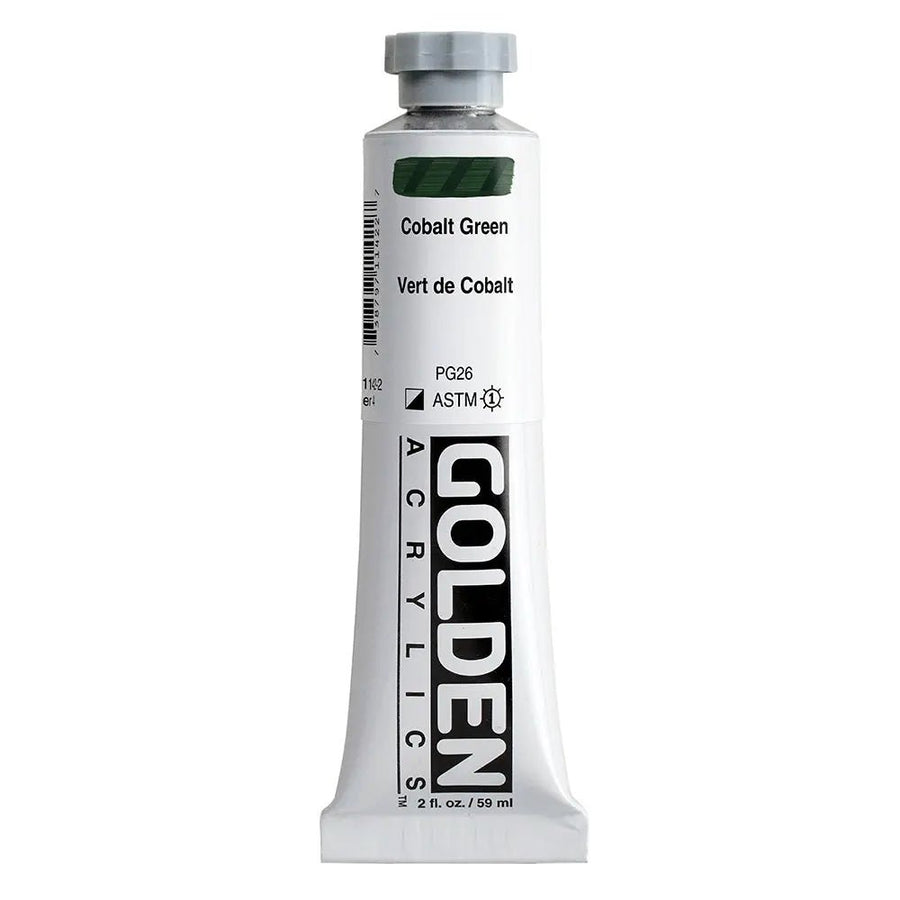 Golden Heavy Body Acrylfarbe Kobaltgrun 59 ml - Kidis Art