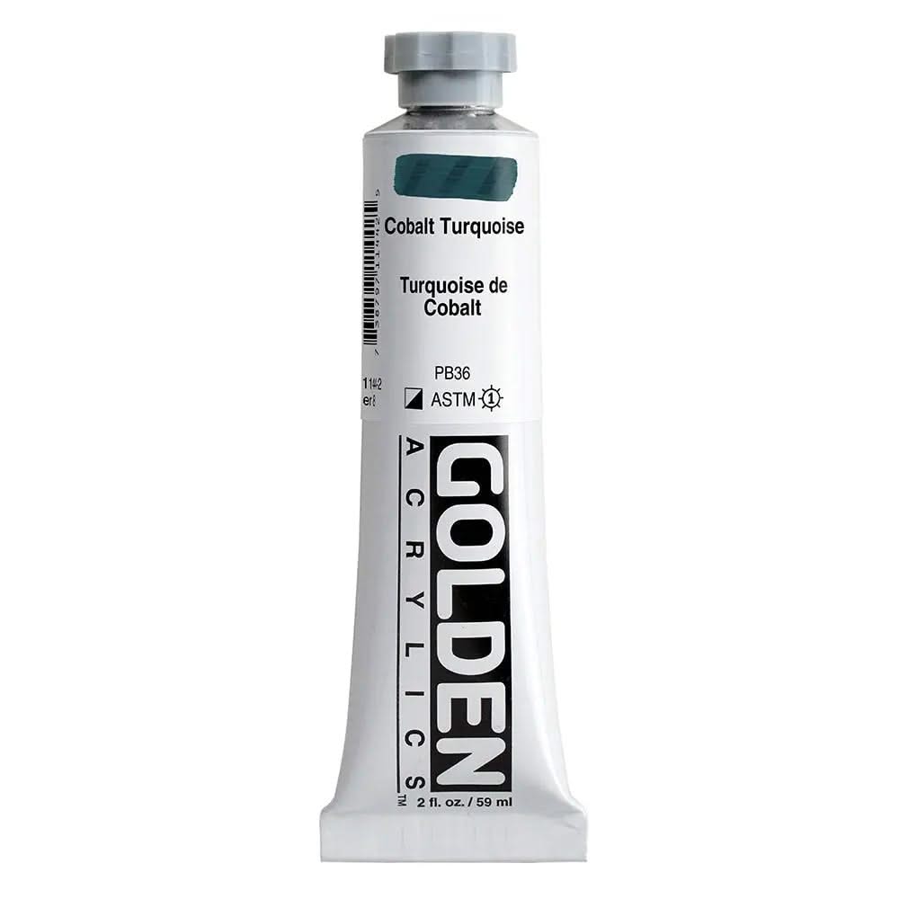 Golden Heavy Body Acrylfarbe Kobaltturkis 59 ml - Kidis Art