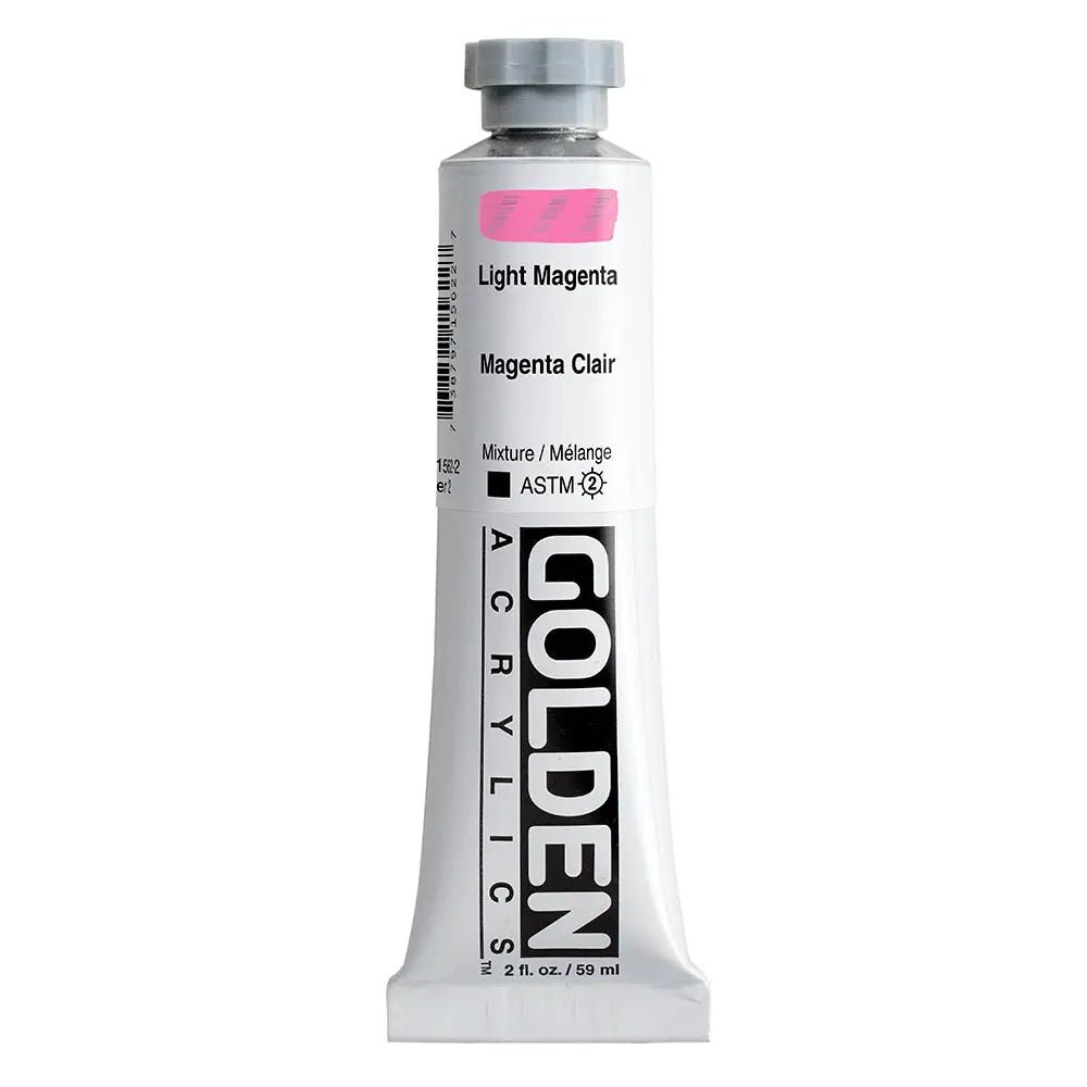 Golden Heavy Body Acrylfarbe Magenta Hell 59 ml - Kidis Art