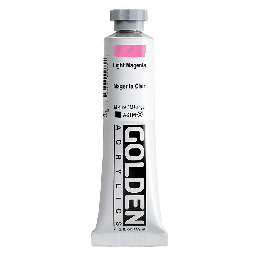 Golden Heavy Body Acrylfarbe Magenta Hell 59 ml - Kidis Art