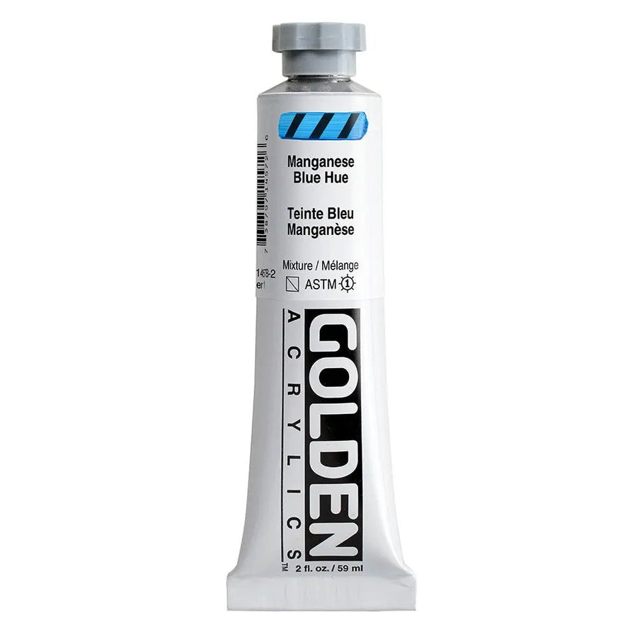 Golden Heavy Body Acrylfarbe Manganeseblau Farbton 59 ml - Kidis Art
