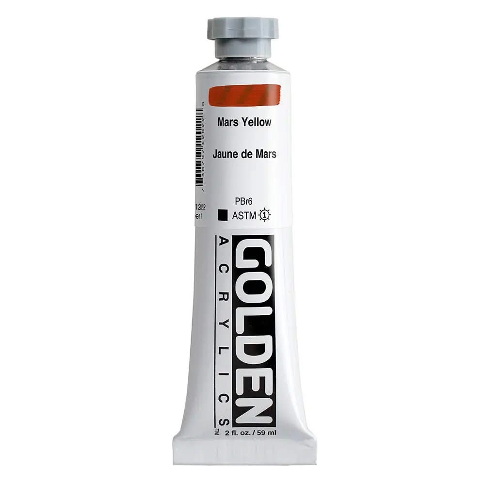 Golden Heavy Body Acrylfarbe Marsgelb 59 ml - Kidis Art