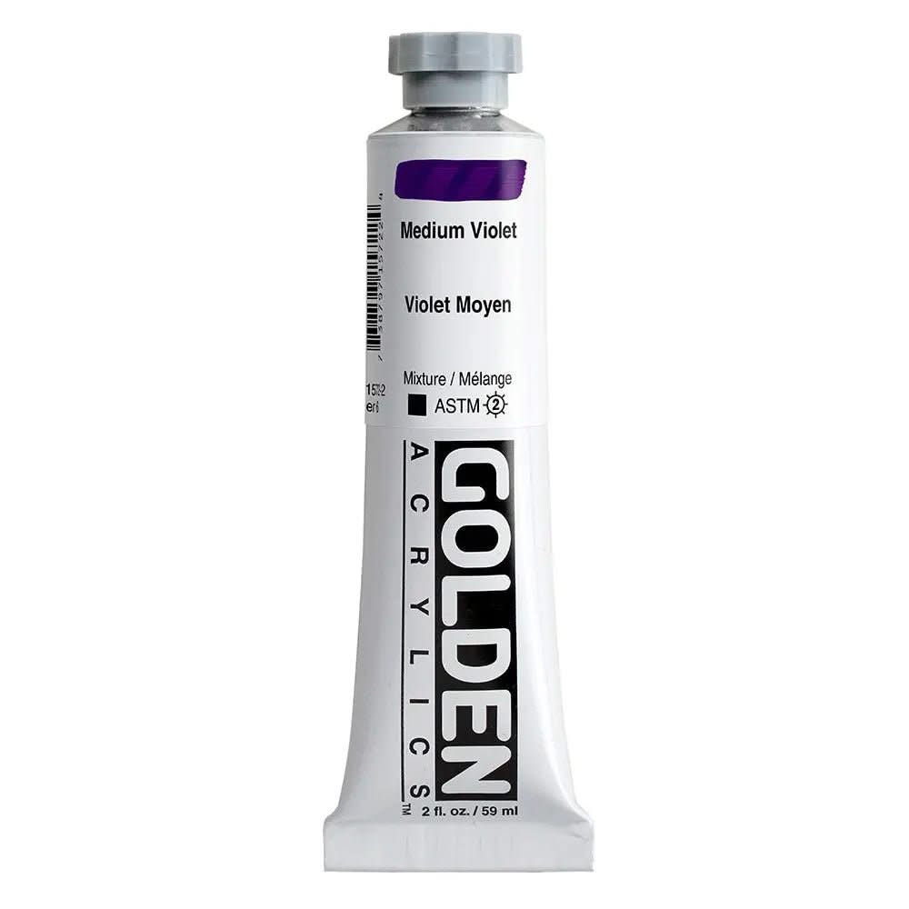 Golden Heavy Body Acrylfarbe Mittel Violett 59 ml - Kidis Art