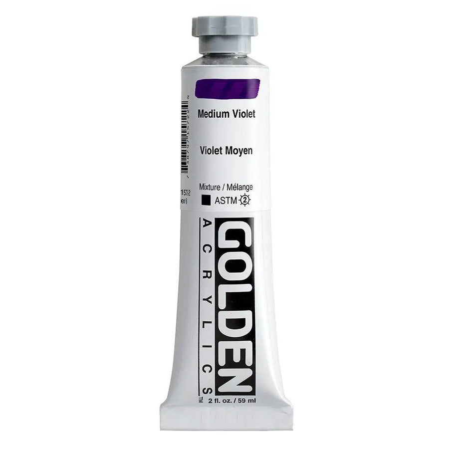 Golden Heavy Body Acrylfarbe Mittel Violett 59 ml - Kidis Art