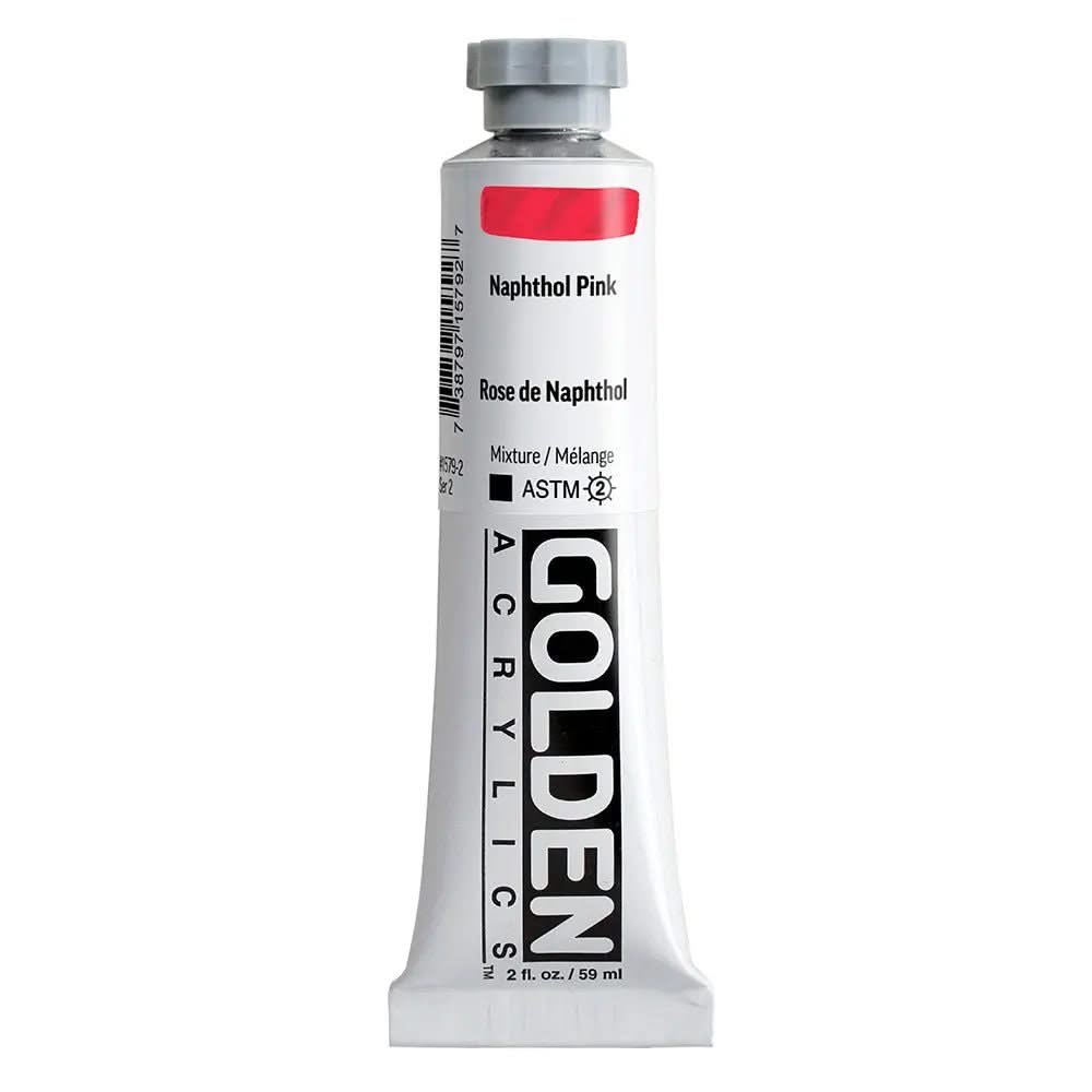 Golden Heavy Body Acrylfarbe Naphthol Pink 59 ml - Kidis Art