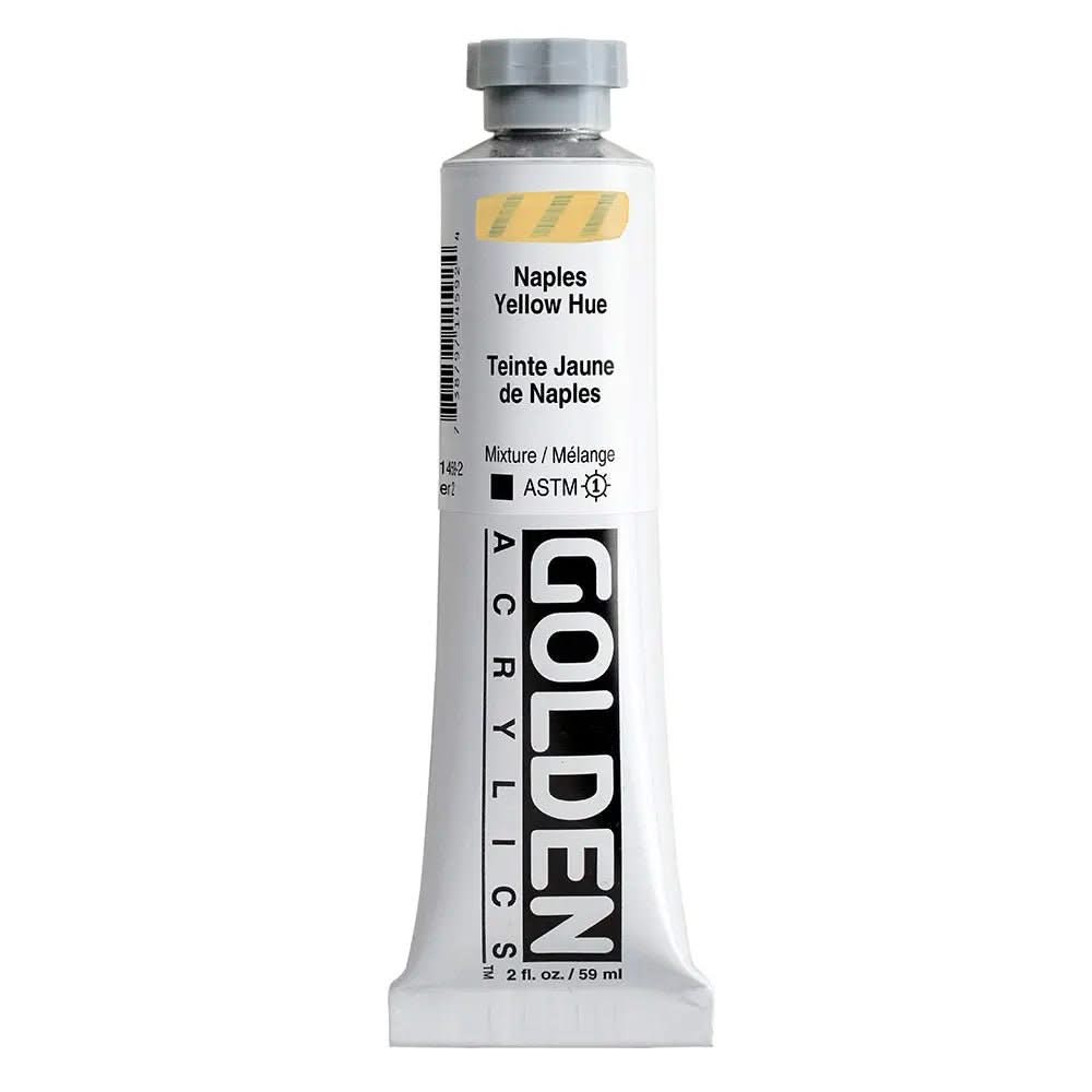 Golden Heavy Body Acrylfarbe Neapelgelb Farbton 59 ml - Kidis Art