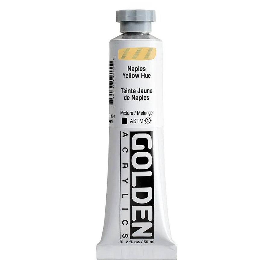Golden Heavy Body Acrylfarbe Neapelgelb Farbton 59 ml - Kidis Art