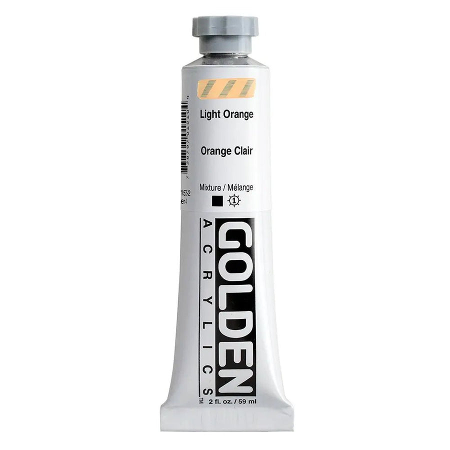 Golden Heavy Body Acrylfarbe Orange Hell 59 ml - Kidis Art