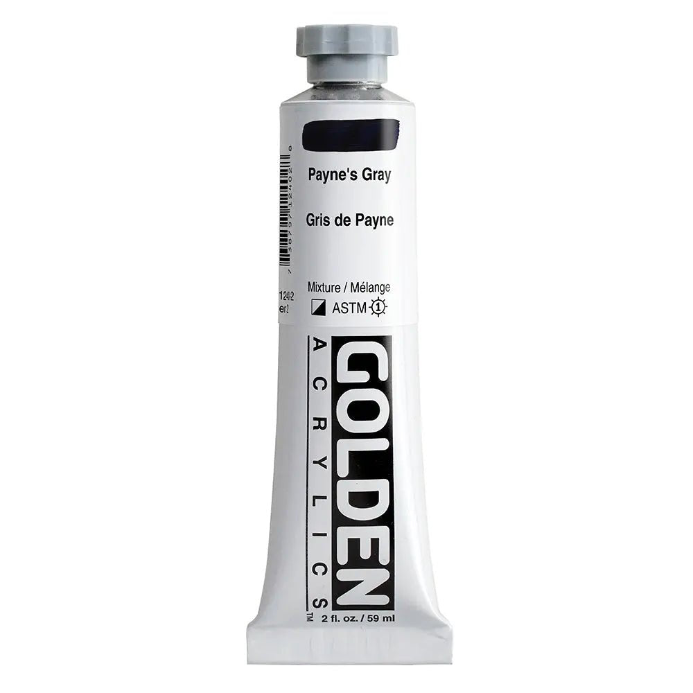 Golden Heavy Body Acrylfarbe Paynesgrau 59 ml - Kidis Art