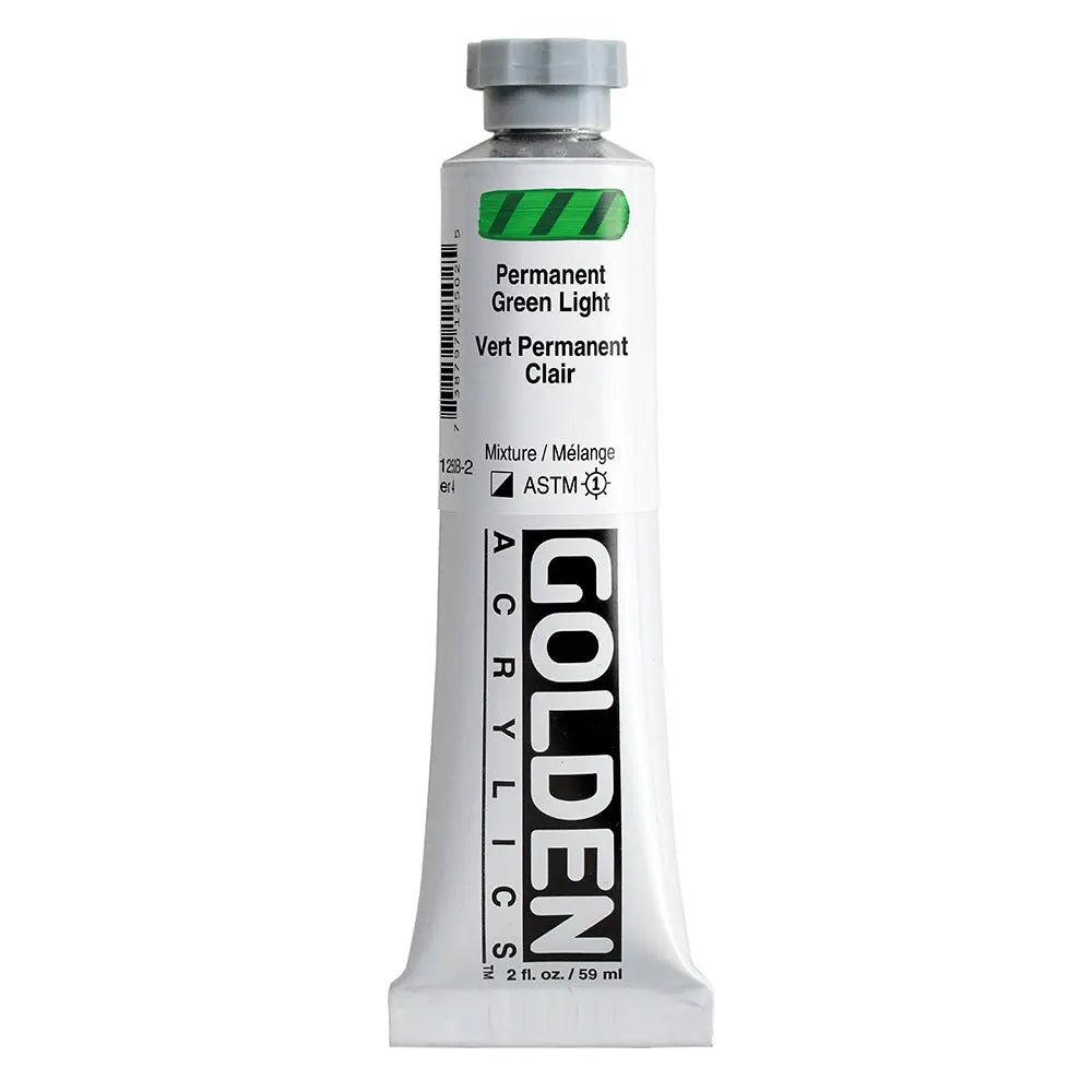 Golden Heavy Body Acrylfarbe Permanentgrun Hell 59 ml - Kidis Art
