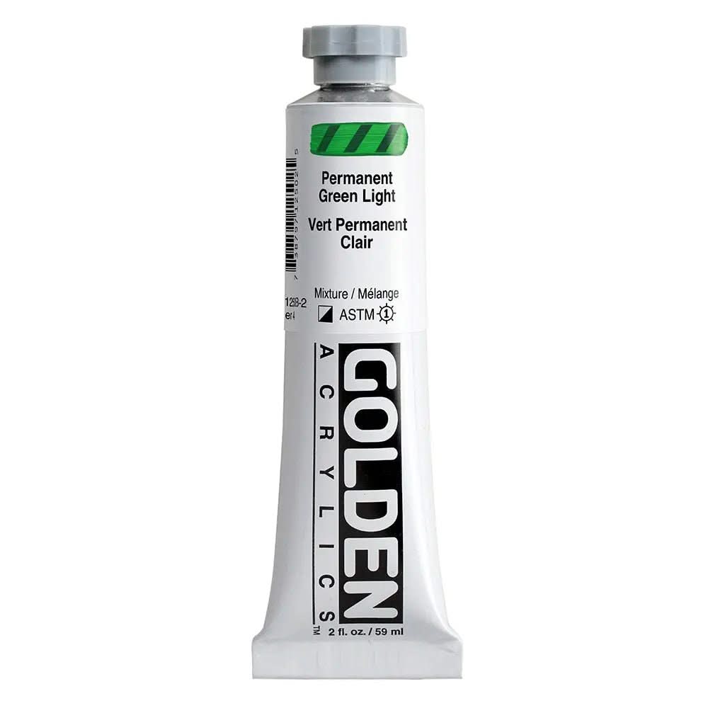 Golden Heavy Body Acrylfarbe Permanentgrun Hell 59 ml - Kidis Art