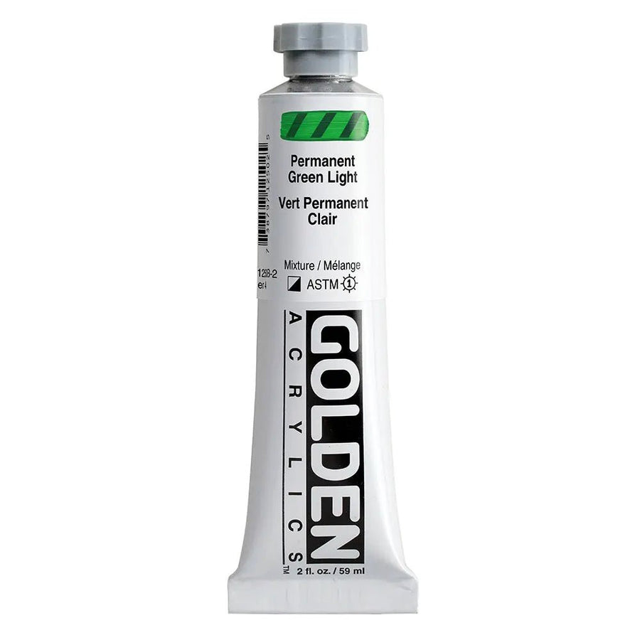 Golden Heavy Body Acrylfarbe Permanentgrun Hell 59 ml - Kidis Art