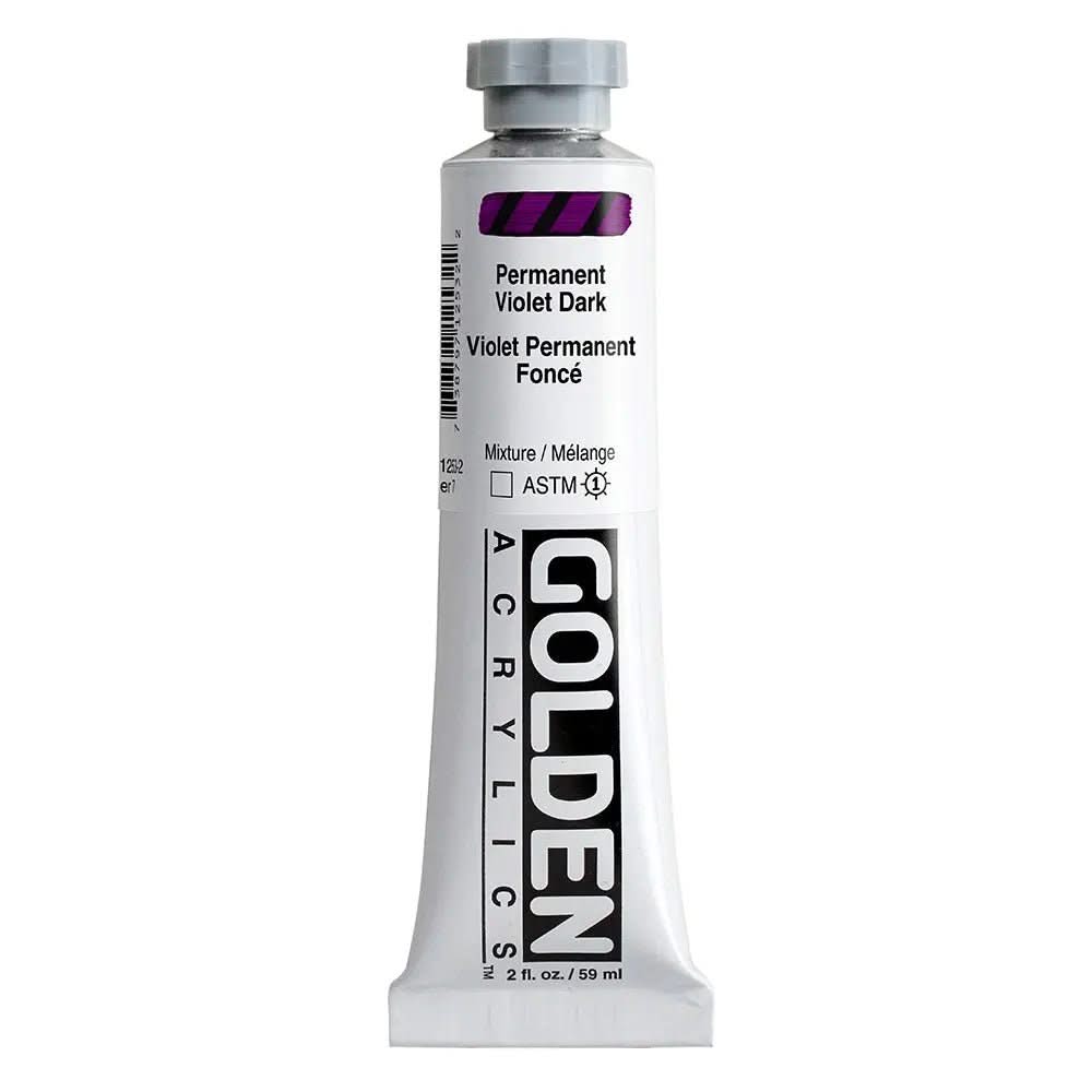 Golden Heavy Body Acrylfarbe Permanentviolett Dunkel59 ml - Kidis Art