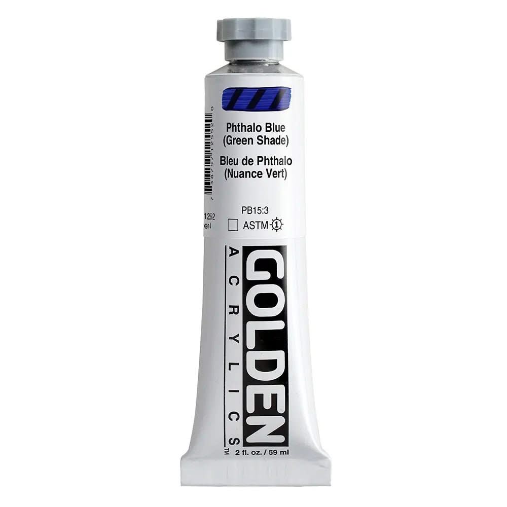 Golden Heavy Body Acrylfarbe Phthaloblau Grunton 59 ml - Kidis Art