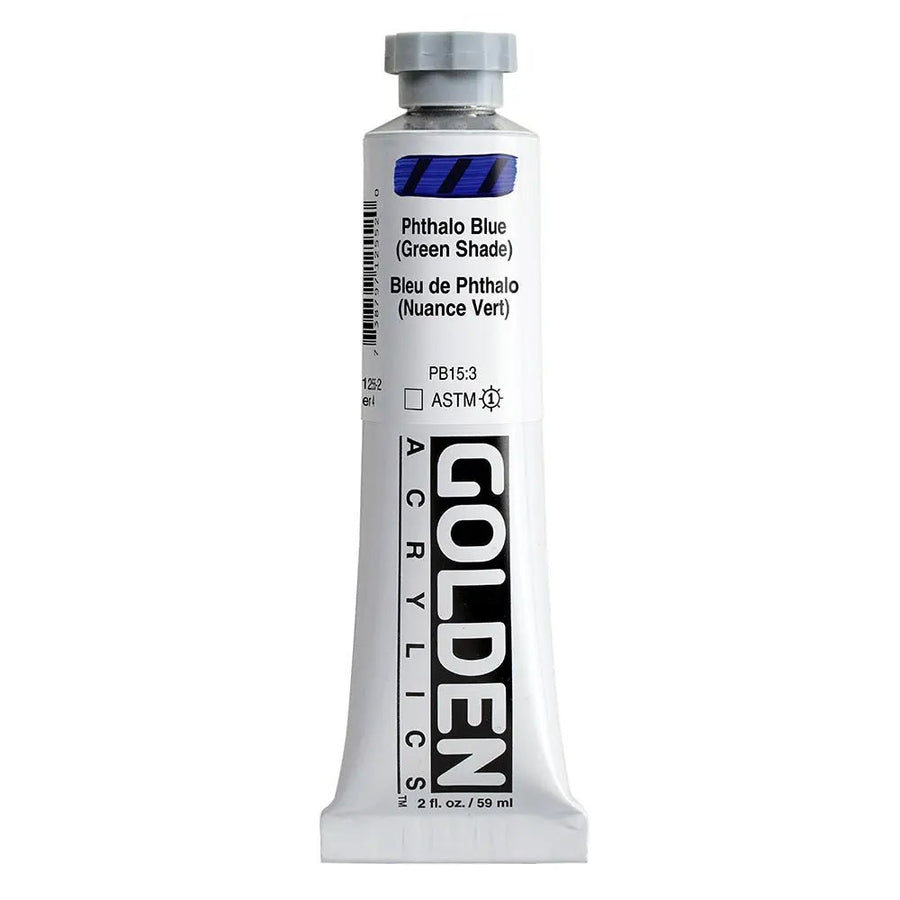 Golden Heavy Body Acrylfarbe Phthaloblau Grunton 59 ml - Kidis Art