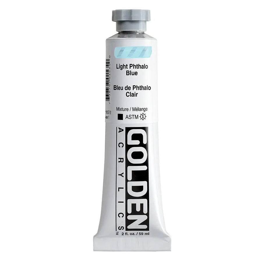 Golden Heavy Body Acrylfarbe Phthaloblau Hell 59 ml - Kidis Art