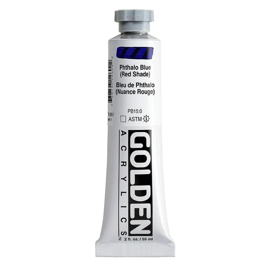 Golden Heavy Body Acrylfarbe Phthaloblau Rotton 59 ml - Kidis Art