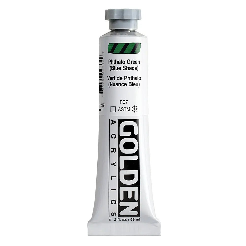Golden Heavy Body Acrylfarbe Phthalogrun Blauton 59 ml - Kidis Art