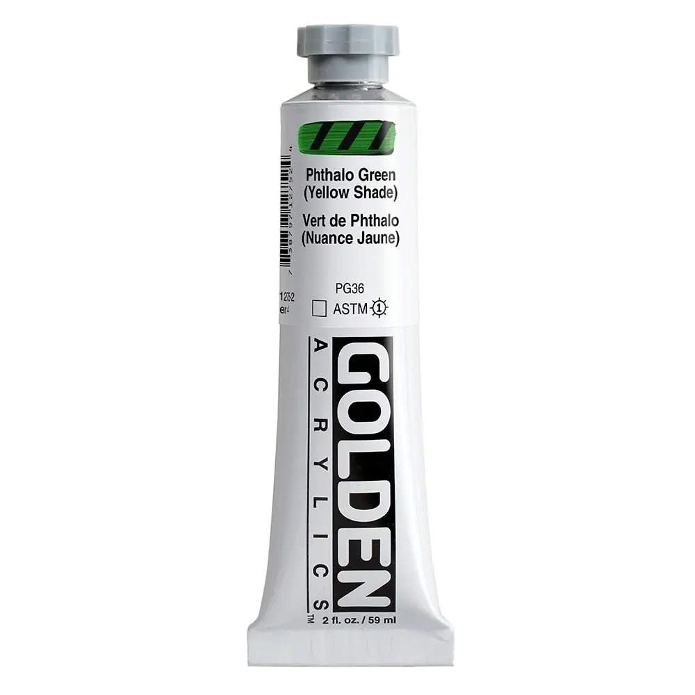 Golden Heavy Body Acrylfarbe Phthalogrun Gelbton 59 ml - Kidis Art