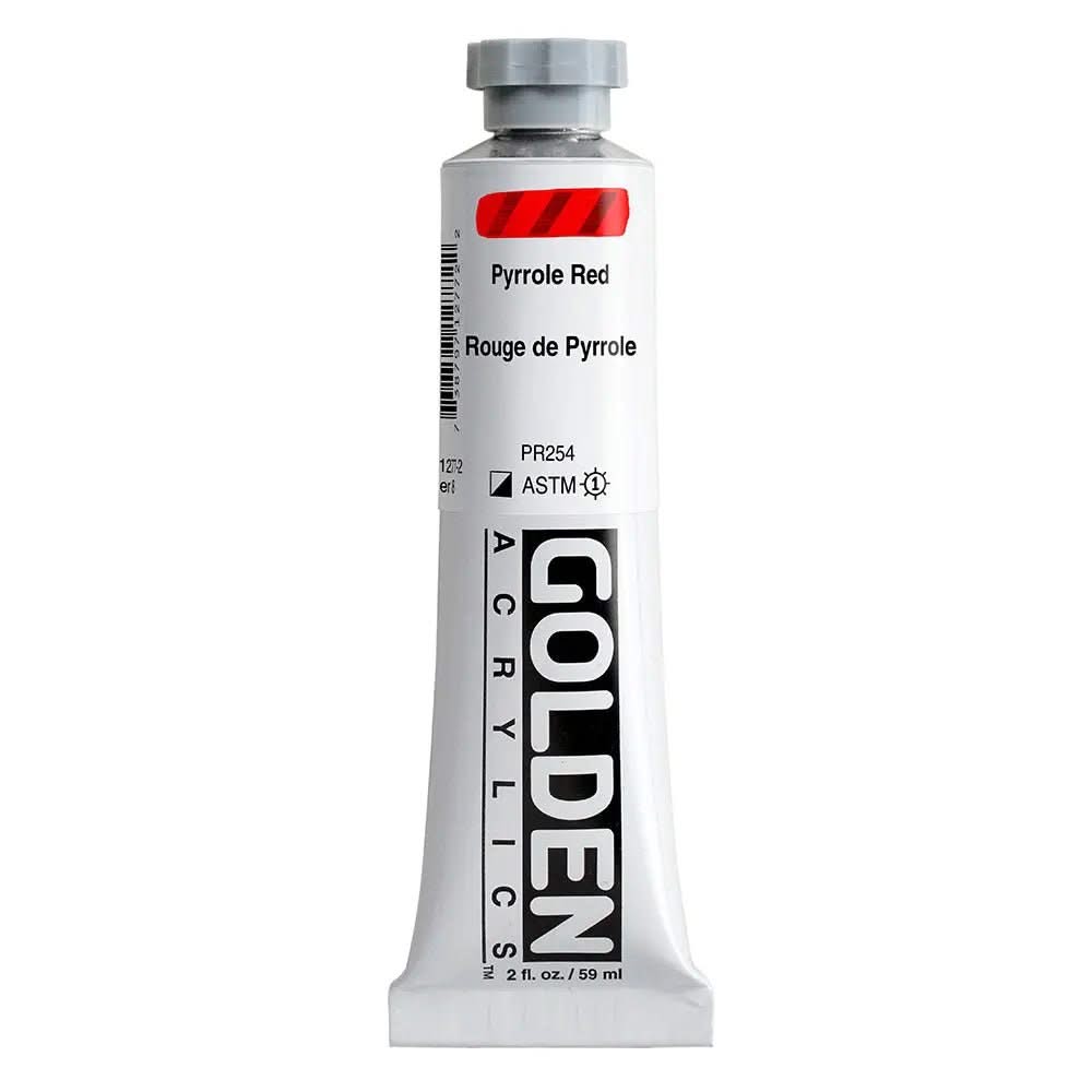 Golden Heavy Body Acrylfarbe Pyrrolrot 59 ml - Kidis Art