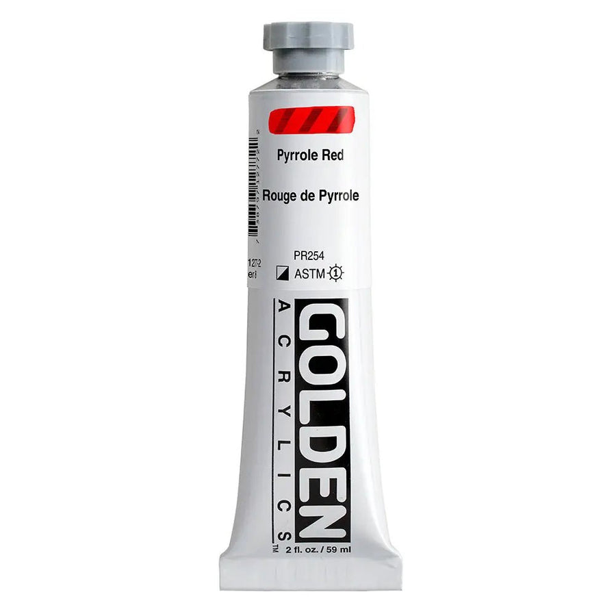 Golden Heavy Body Acrylfarbe Pyrrolrot 59 ml - Kidis Art