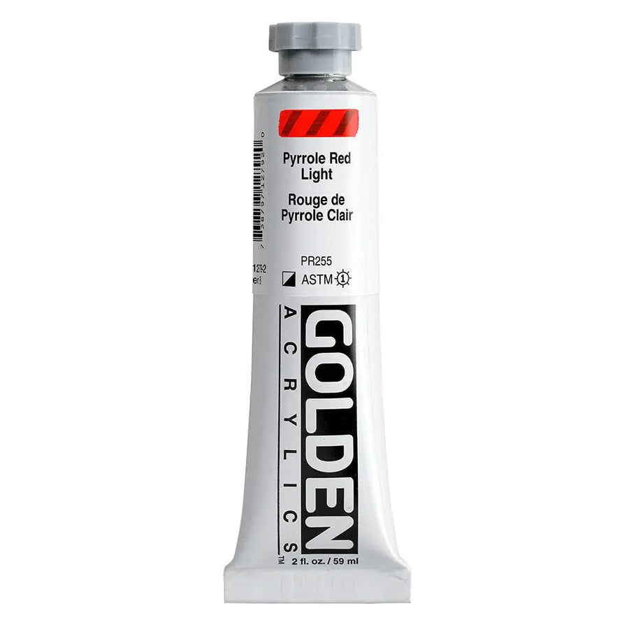 Golden Heavy Body Acrylfarbe Pyrrolrot Hell 59 ml - Kidis Art