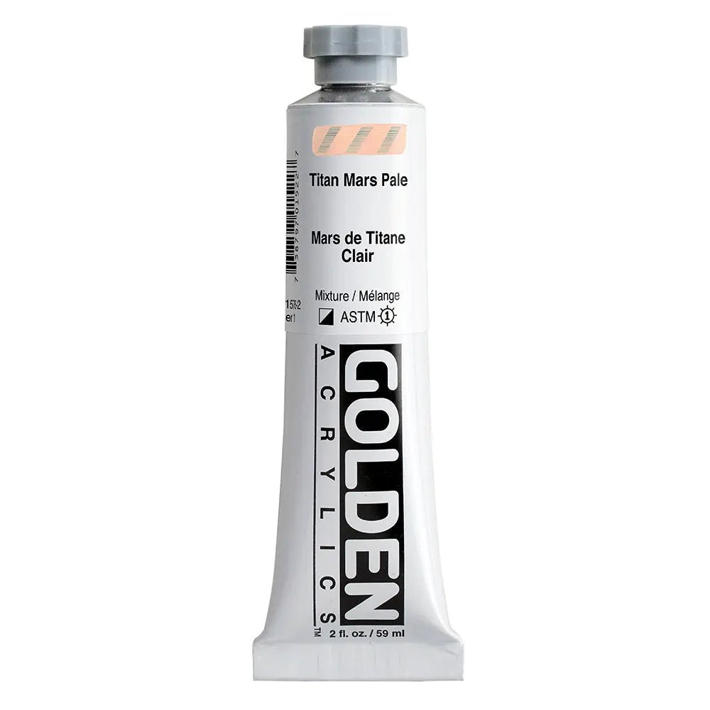 Golden Heavy Body Acrylfarbe Titan Mars Hell 59 ml - Kidis Art