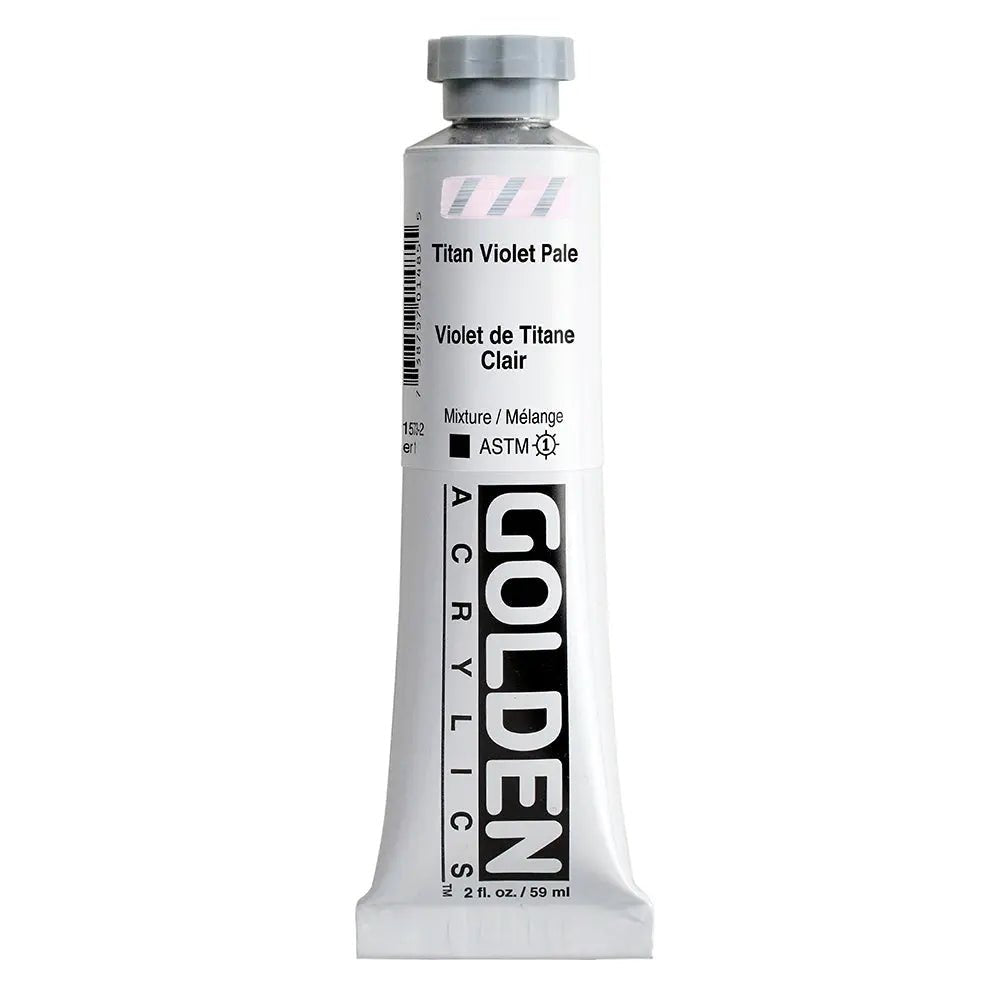 Golden Heavy Body Acrylfarbe Titan Violett Hell 59 ml - Kidis Art