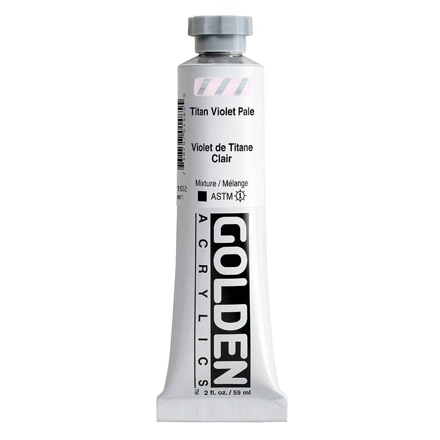 Golden Heavy Body Acrylfarbe Titan Violett Hell 59 ml - Kidis Art