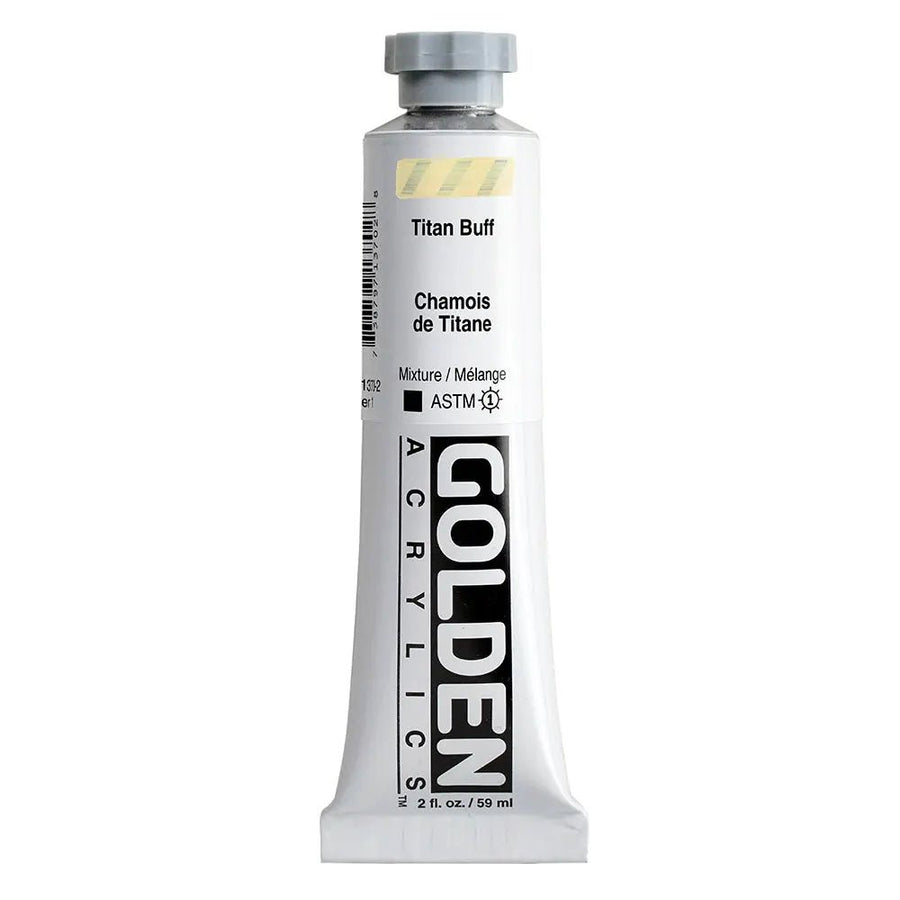 Golden Heavy Body Acrylfarbe Titanbuff 59 ml - Kidis Art