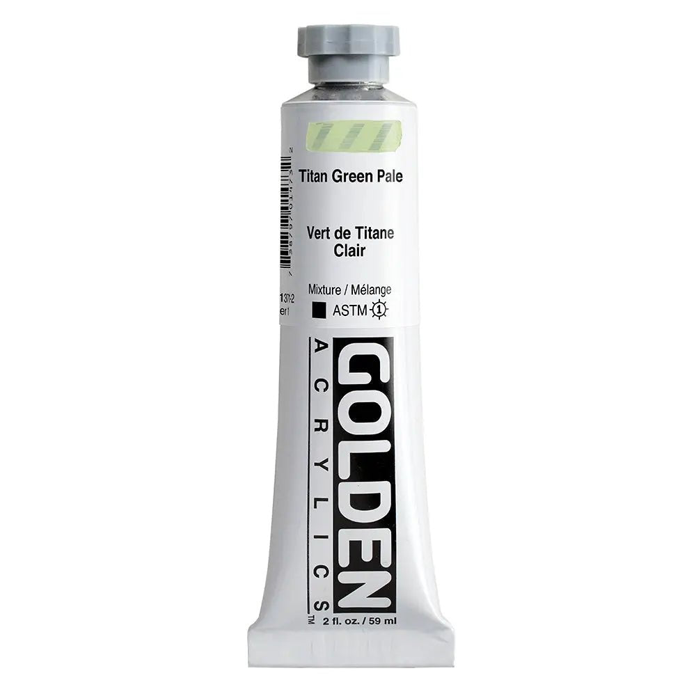 Golden Heavy Body Acrylfarbe Titangrun Hell 59 ml - Kidis Art