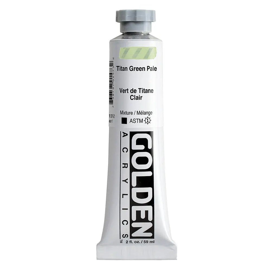Golden Heavy Body Acrylfarbe Titangrun Hell 59 ml - Kidis Art
