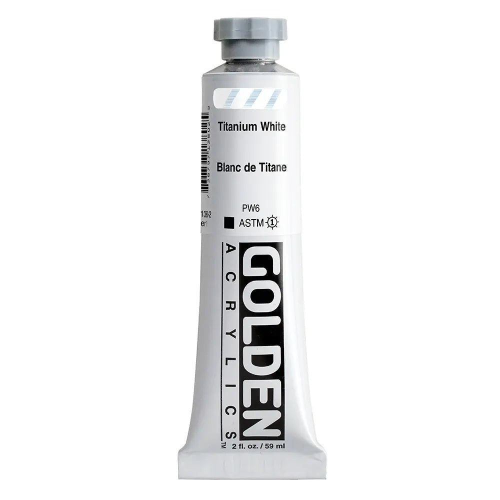 Golden Heavy Body Acrylfarbe Titanweiss 59 ml - Kidis Art