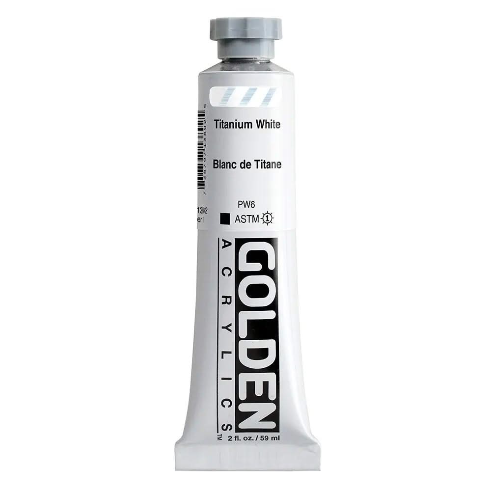 Golden Heavy Body Acrylfarbe Titanweiss 59 ml - Kidis Art