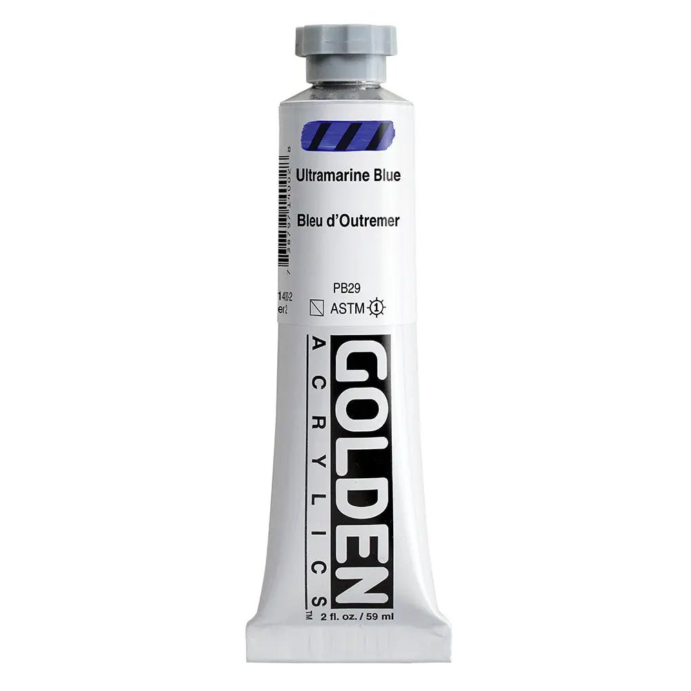 Golden Heavy Body Acrylfarbe Ultramarinblau 59 ml - Kidis Art