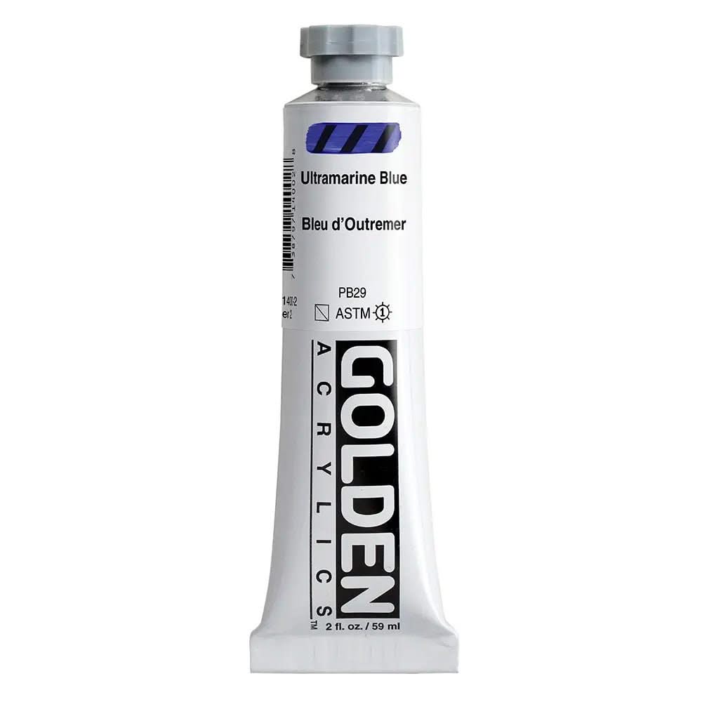 Golden Heavy Body Acrylfarbe Ultramarinblau 59 ml - Kidis Art