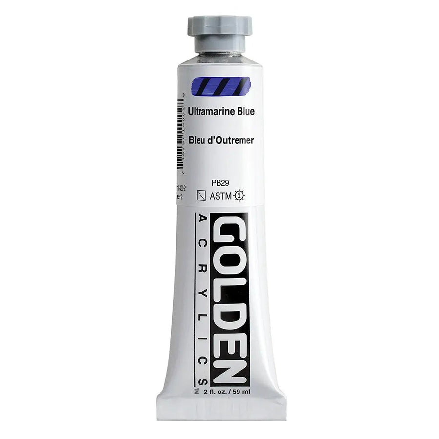 Golden Heavy Body Acrylfarbe Ultramarinblau 59 ml - Kidis Art