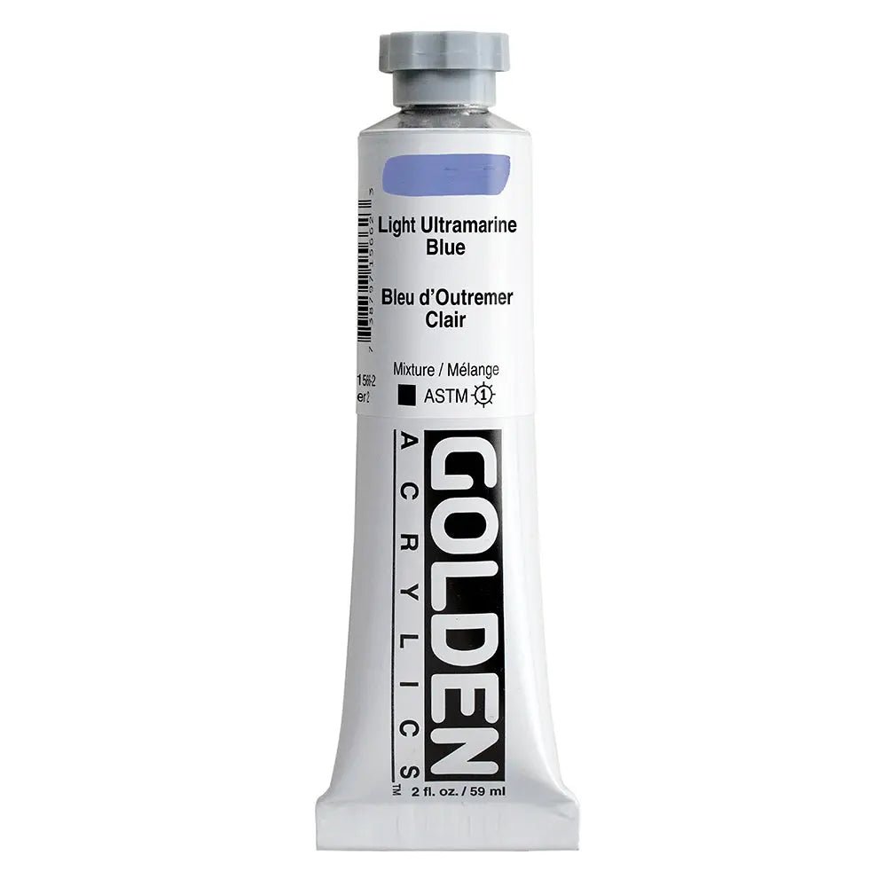 Golden Heavy Body Acrylfarbe Ultramarinblau Hell 59 ml - Kidis Art