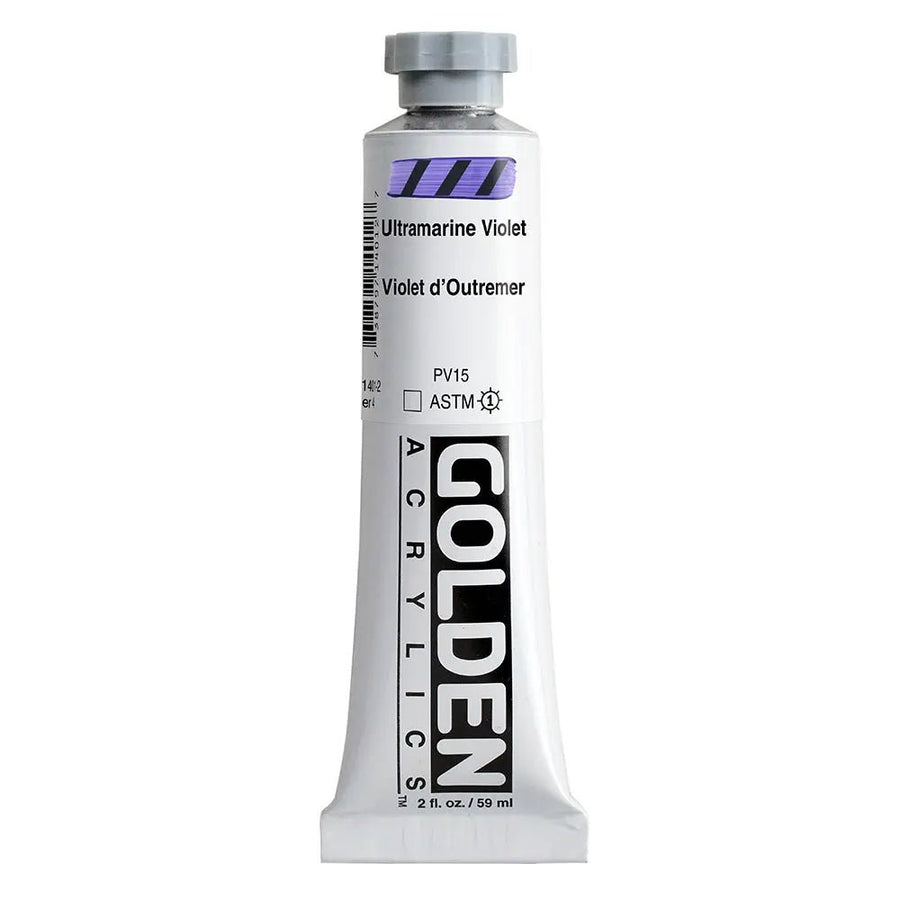 Golden Heavy Body Acrylfarbe Ultramarinviolett 59 ml - Kidis Art