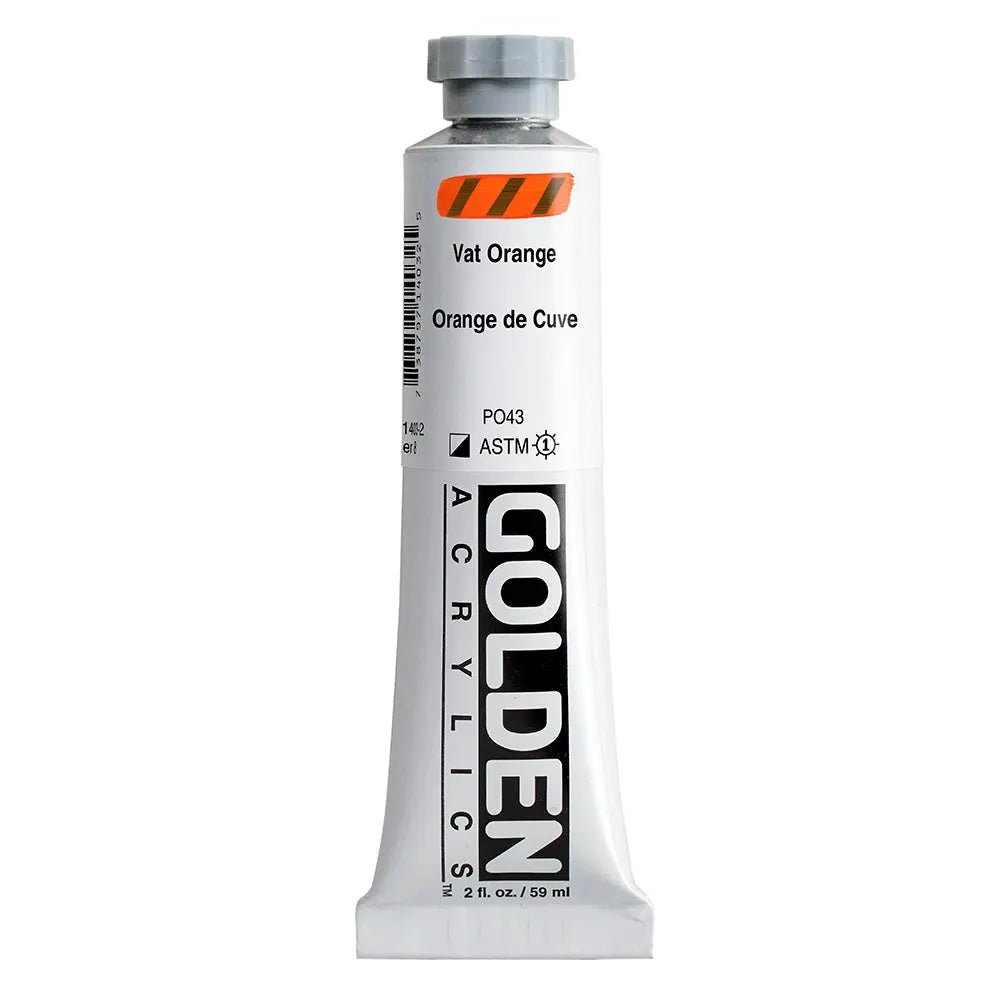 Golden Heavy Body Acrylfarbe Vat Orange 59 ml - Kidis Art