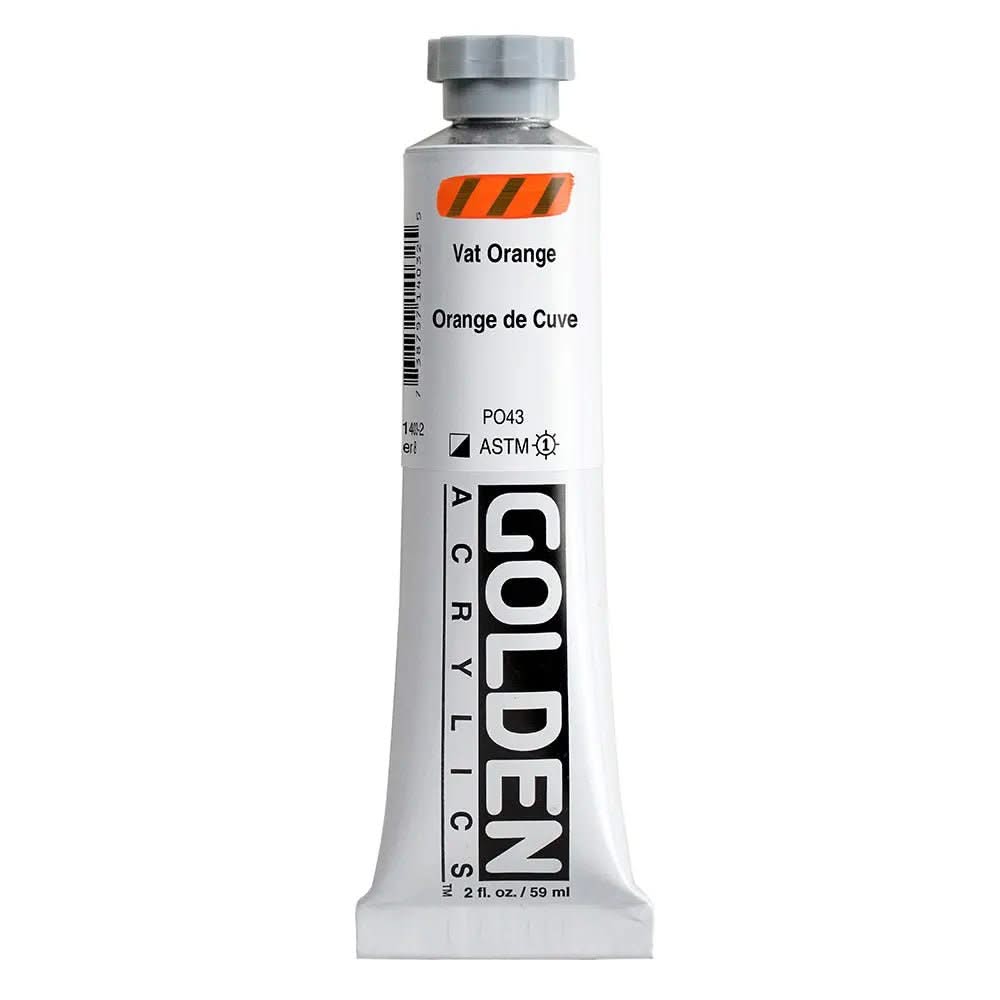 Golden Heavy Body Acrylfarbe Vat Orange 59 ml - Kidis Art