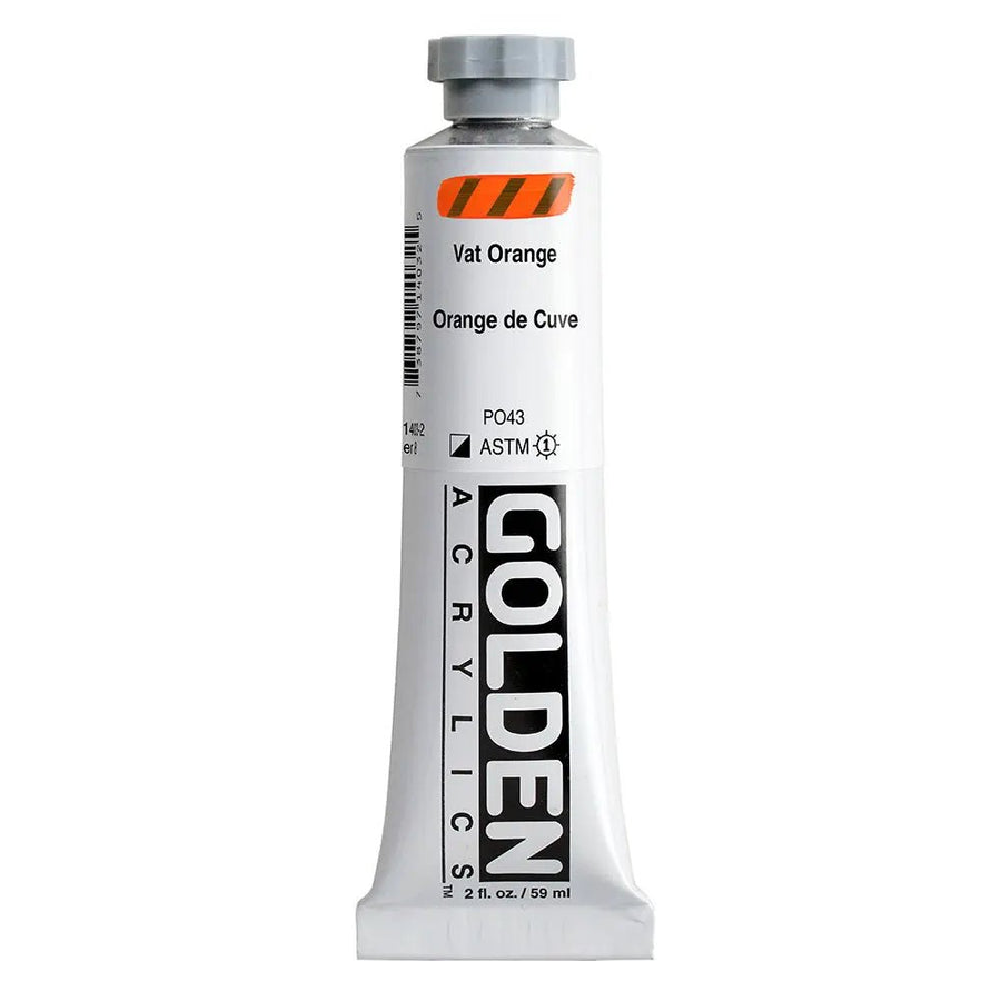 Golden Heavy Body Acrylfarbe Vat Orange 59 ml - Kidis Art