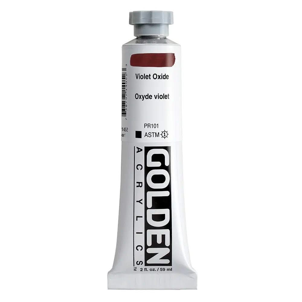 Golden Heavy Body Acrylfarbe Violettoxid 59 ml - Kidis Art