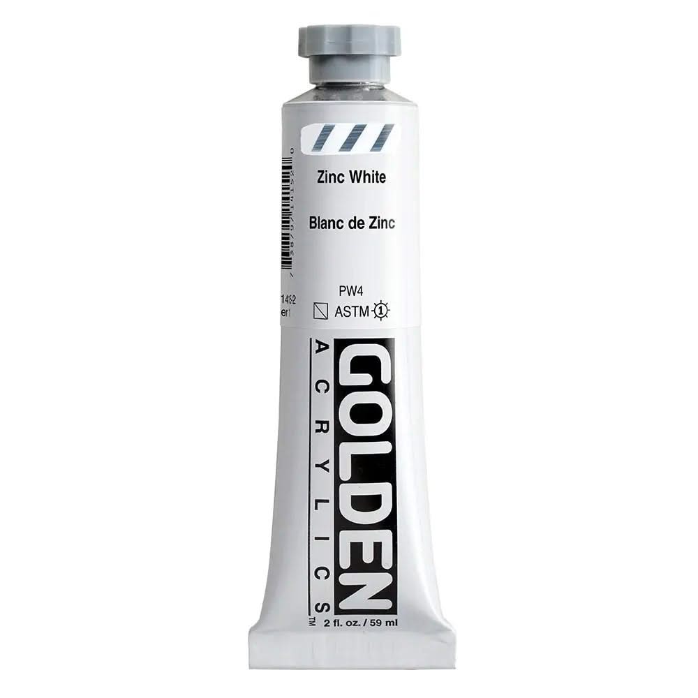 Golden Heavy Body Acrylfarbe Zinkweiss 59 ml - Kidis Art