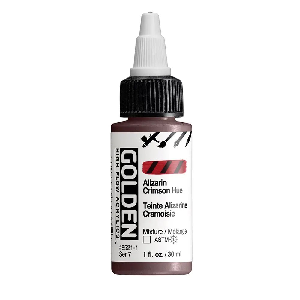 Golden High Flow Acrylfarbe Alizarinkarmesin Farbton 30 ml - Kidis Art