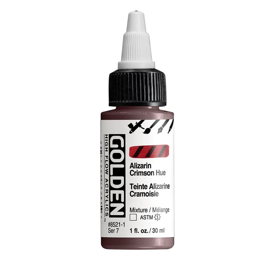 Golden High Flow Acrylfarbe Alizarinkarmesin Farbton 30 ml - Kidis Art