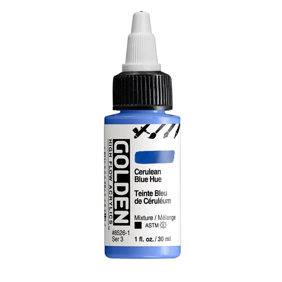 Golden High Flow Acrylfarbe Colinblau Farbton 30 ml - Kidis Art