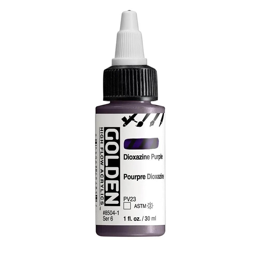 Golden High Flow Acrylfarbe Dioxazin Purpur 30 ml - Kidis Art