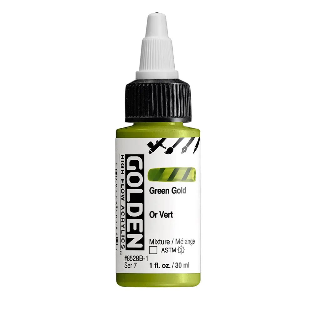 Golden High Flow Acrylfarbe Grungold 1 Fl. Oz./30 ml - Kidis Art